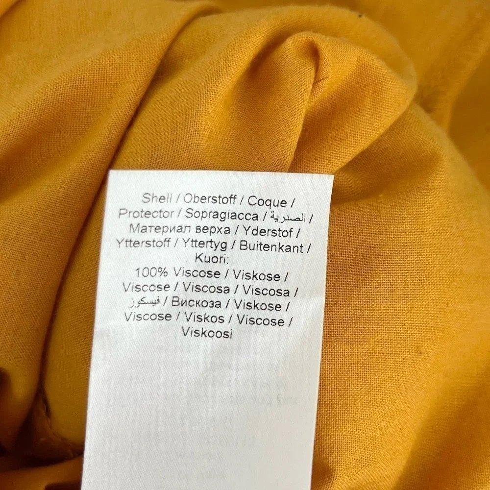 Ichi Marrakech Off-The-Shoulder Ruffle‎ Dress in Yellow, Size XS - Picture 13 of 14